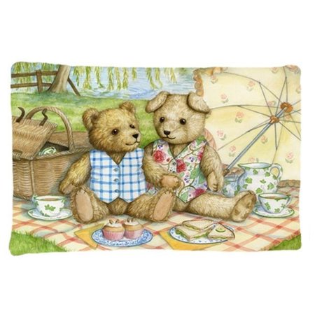 JENSENDISTRIBUTIONSERVICES Summertime Teddy Bears Picnic Fabric Standard Pillowcase MI252944